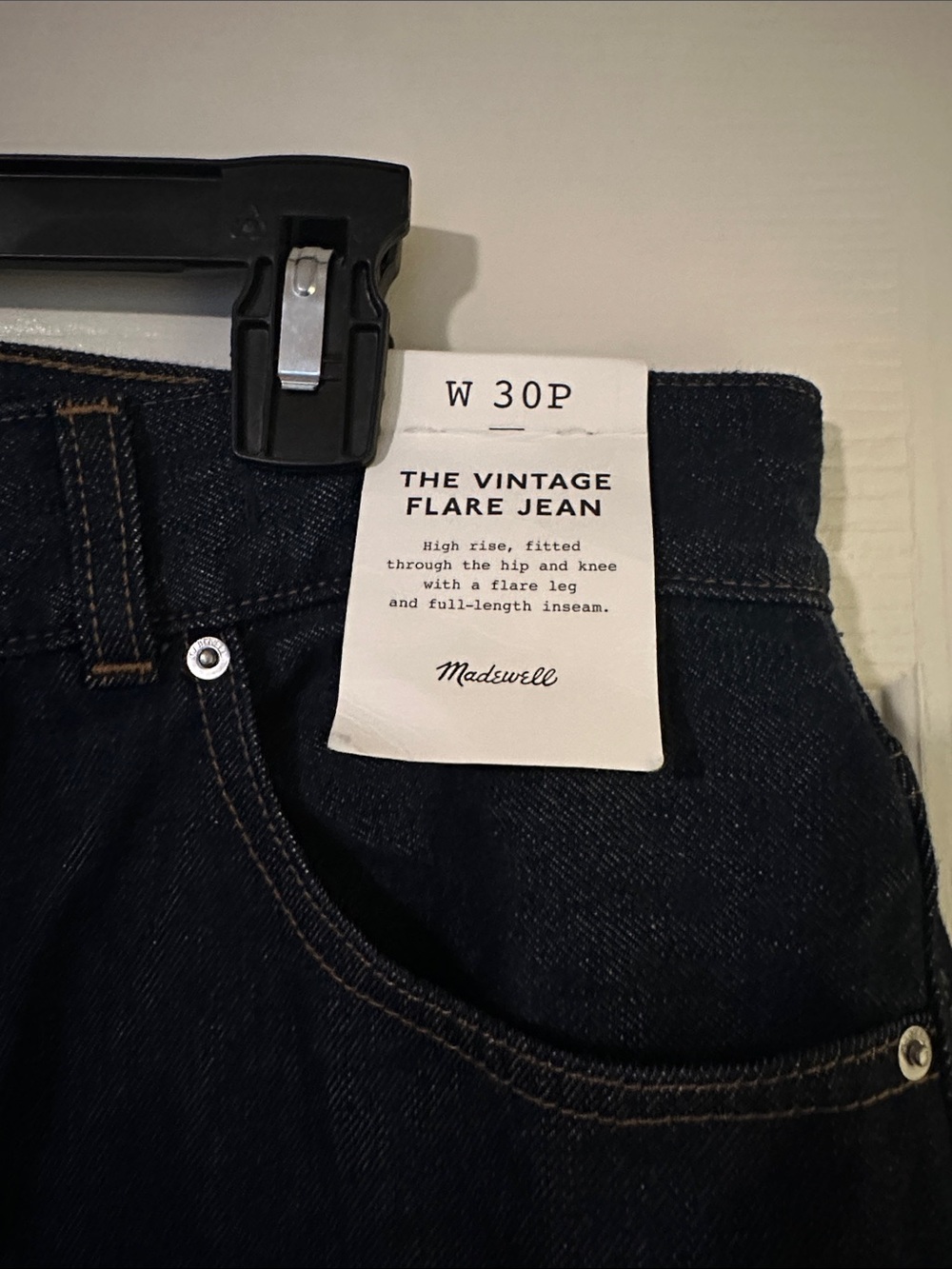 Madewell Vintage Flare Jean — Dark Indigo